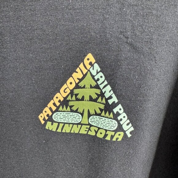 Patagonia Men's Responsibili-tee T-Shirt sz L Navy Blue St. Paul Loon Lakes NWT - Picture 5 of 7